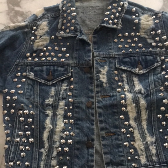 Furst of a kind denim jean jacket distressed - Picture 2 of 8